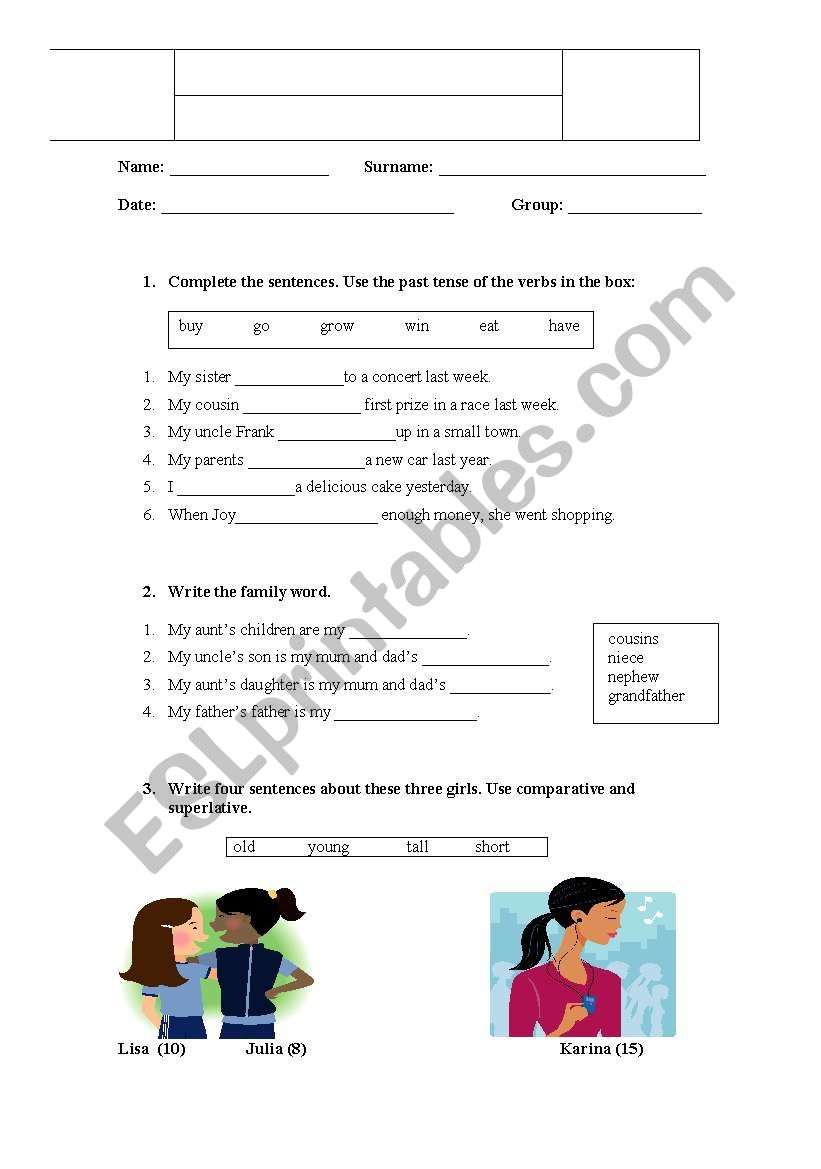 english worksheet