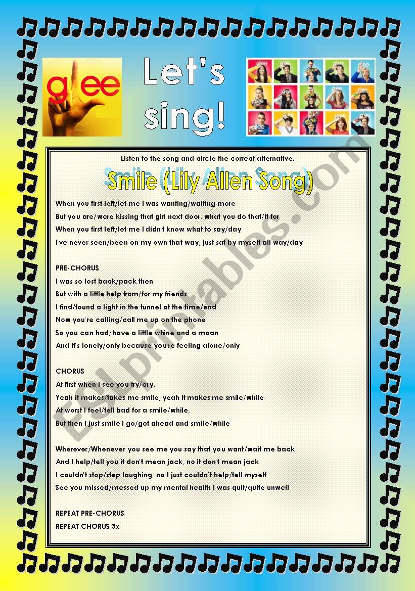 GLEE SERIES  SONGS FOR CLASS! S01E12  THREE SONGS  FULLY EDITABLE WITH KEY!