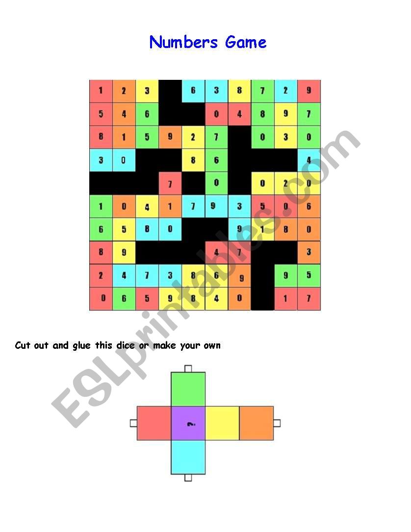 Numbers / High numbers practice game. Elementary to advanced.