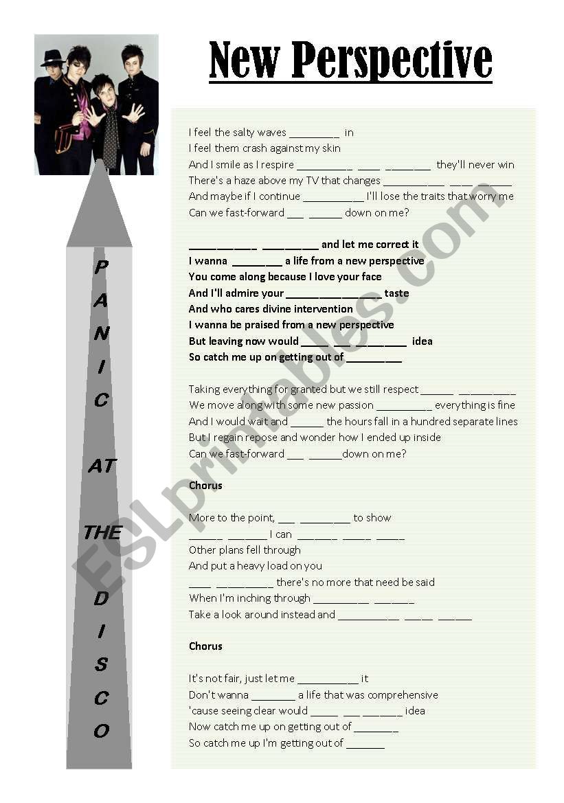 New Perspective Worksheet worksheet