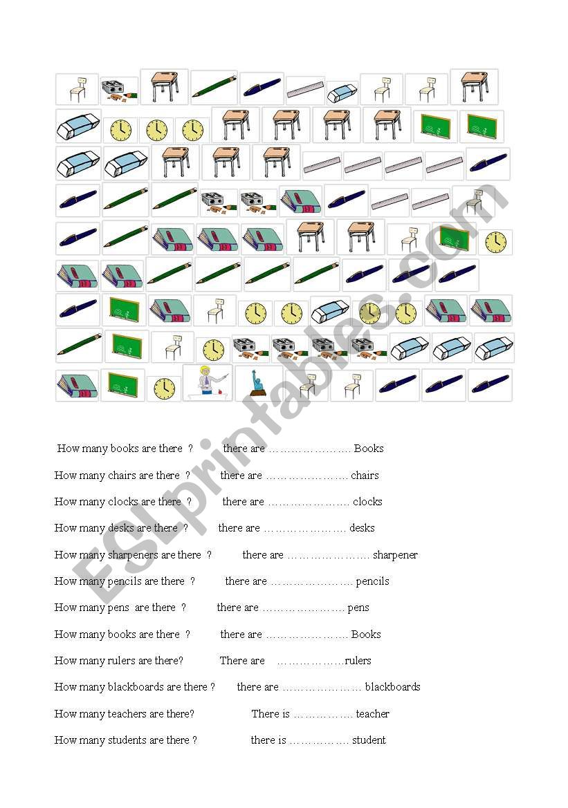  how many books are there  worksheet