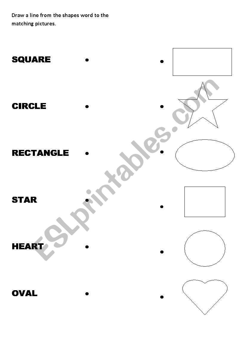 SHAPES worksheet