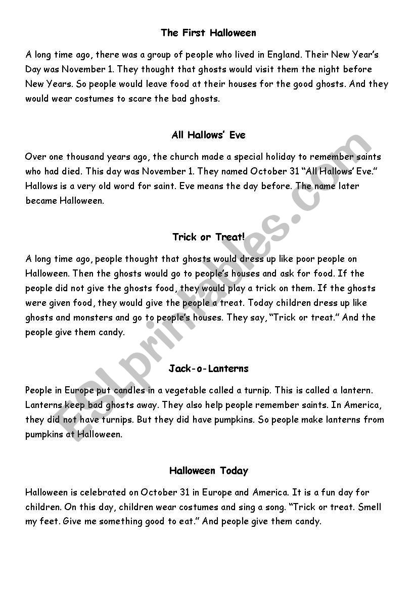 Easy History of Halloween in Five Parts