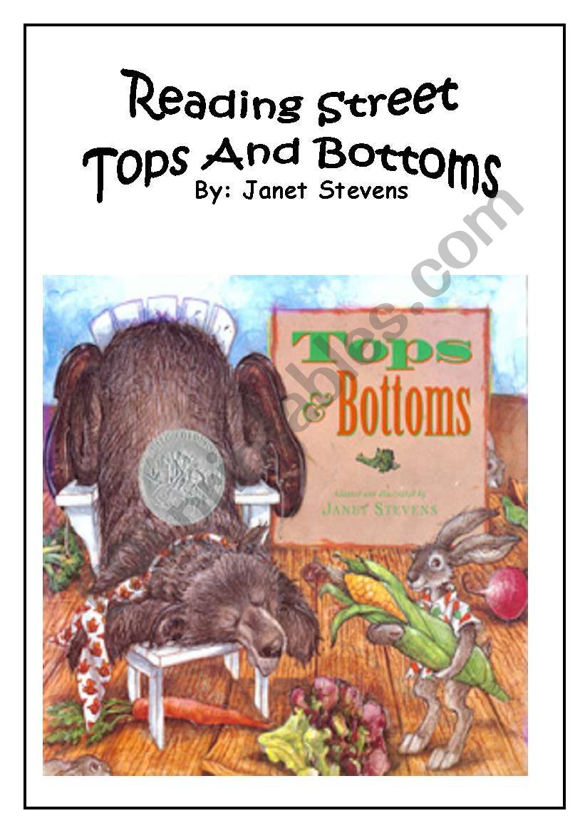 Tops and Bottoms part 2 worksheet