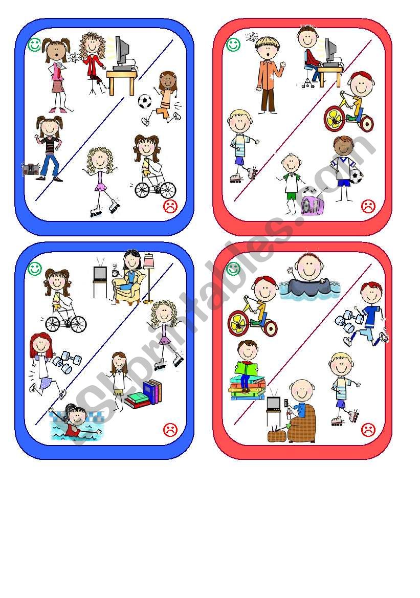 what do you like? + hobbies speaking cards (3 pages)