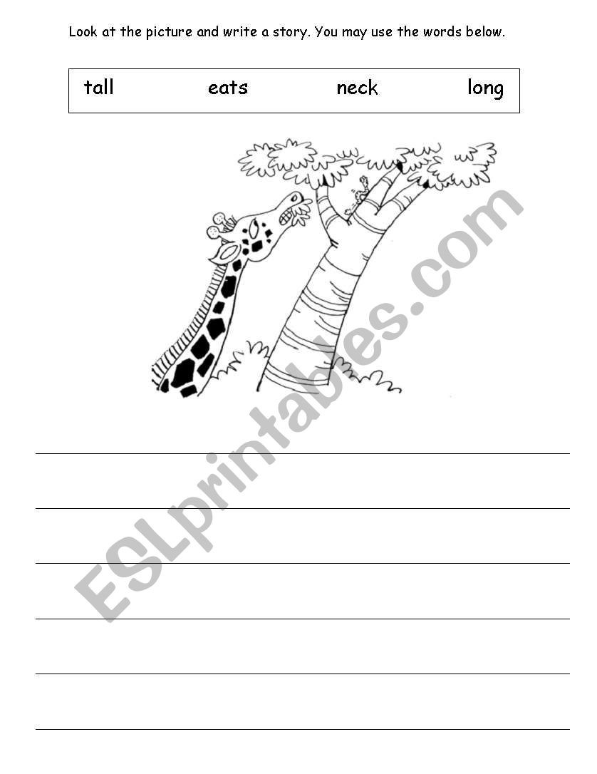 Picture Writing worksheet