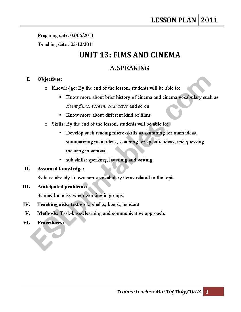 reading skill worksheet