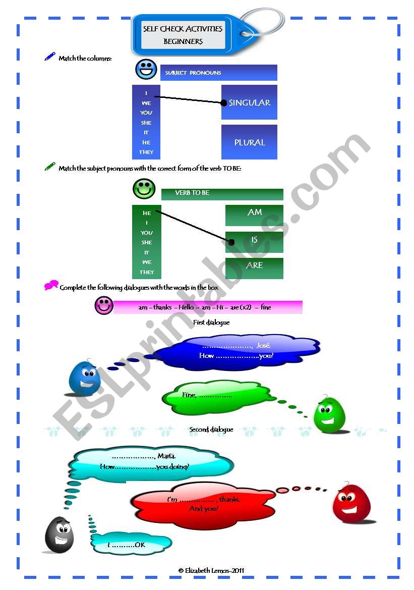 Greetings: subject pronouns & verb to be