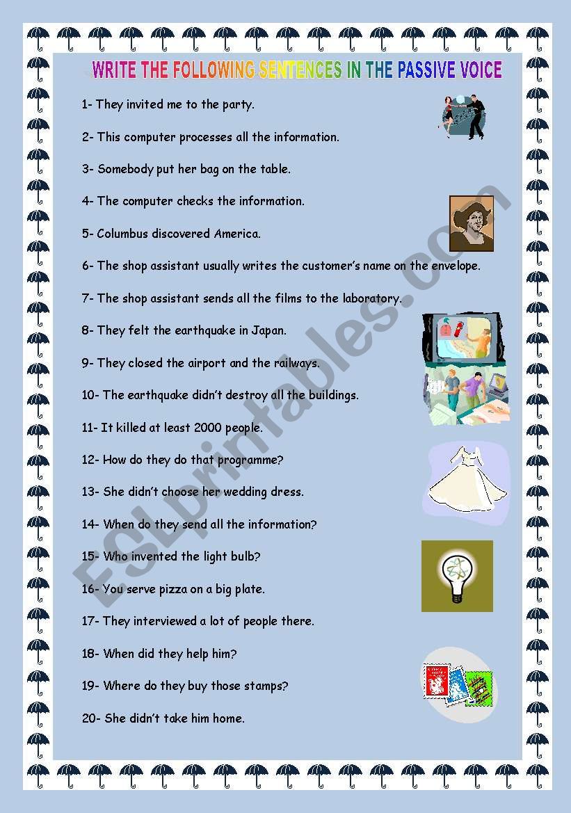 PRACTICE OF THE PASSIVE VOICE IN THE PRESENT SIMPLE AND SIMPLE PAST. YOLANDA