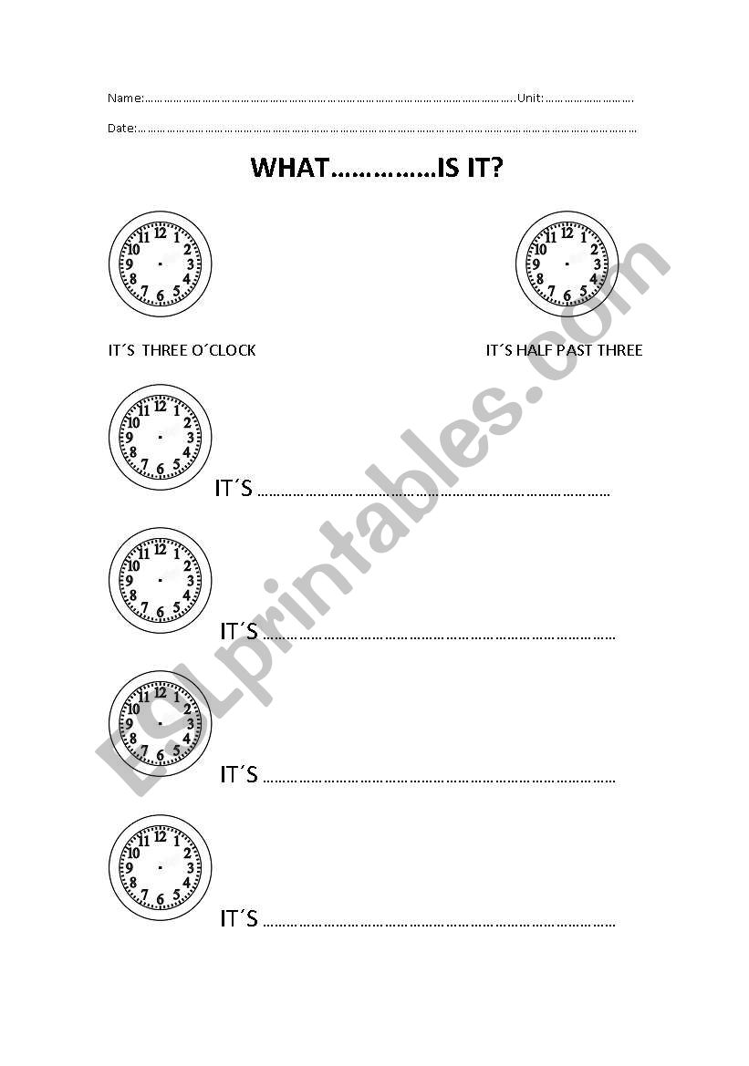 what is the time? Ws to review time