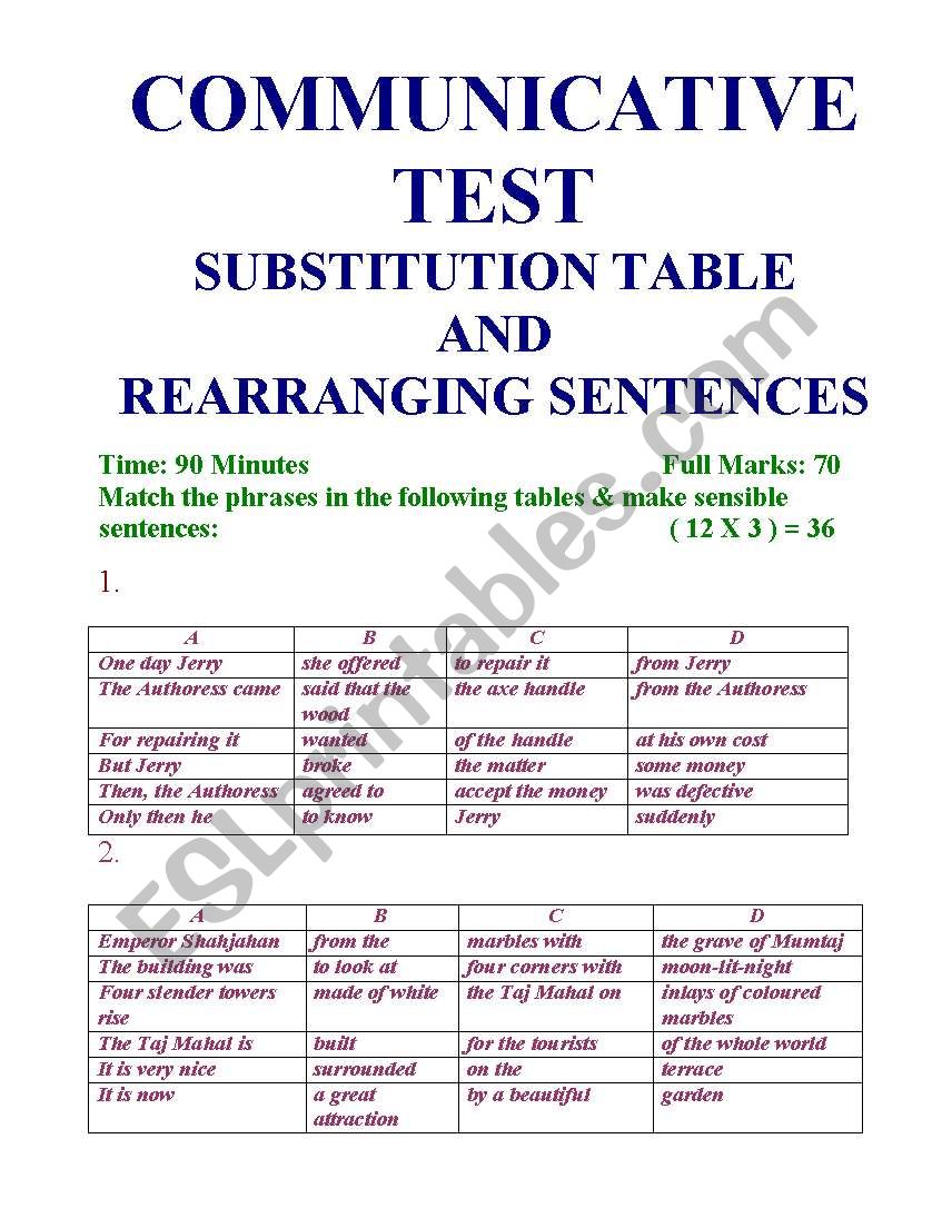 SENTENCE BUILDING AND BUILDING UP ANY STORY