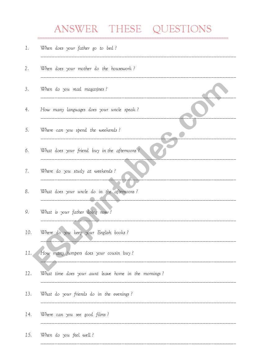when what where how worksheet