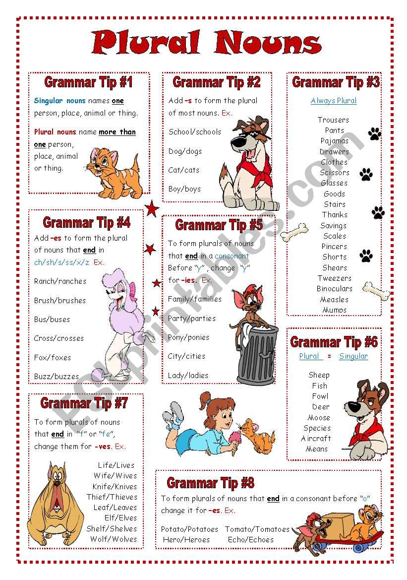 Plural Nouns worksheet