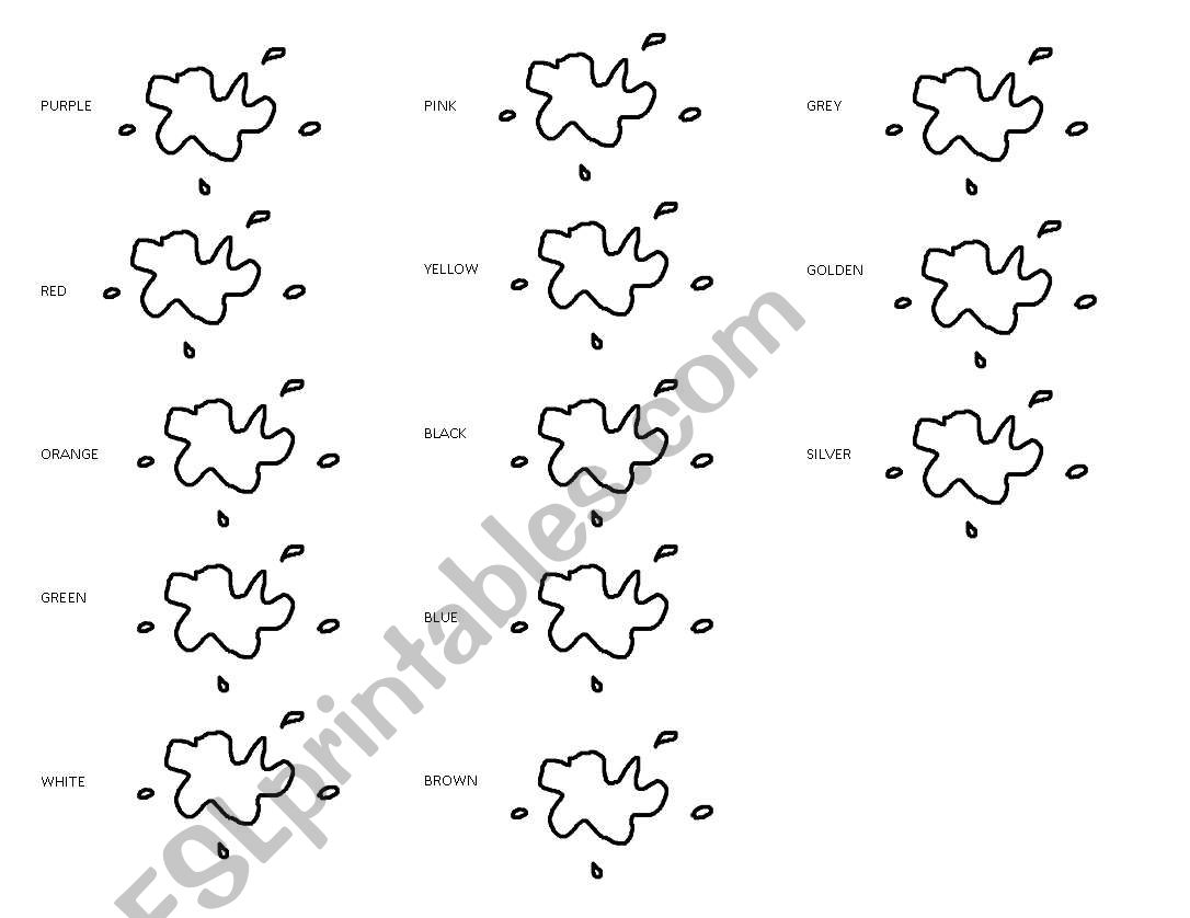 Colors worksheet