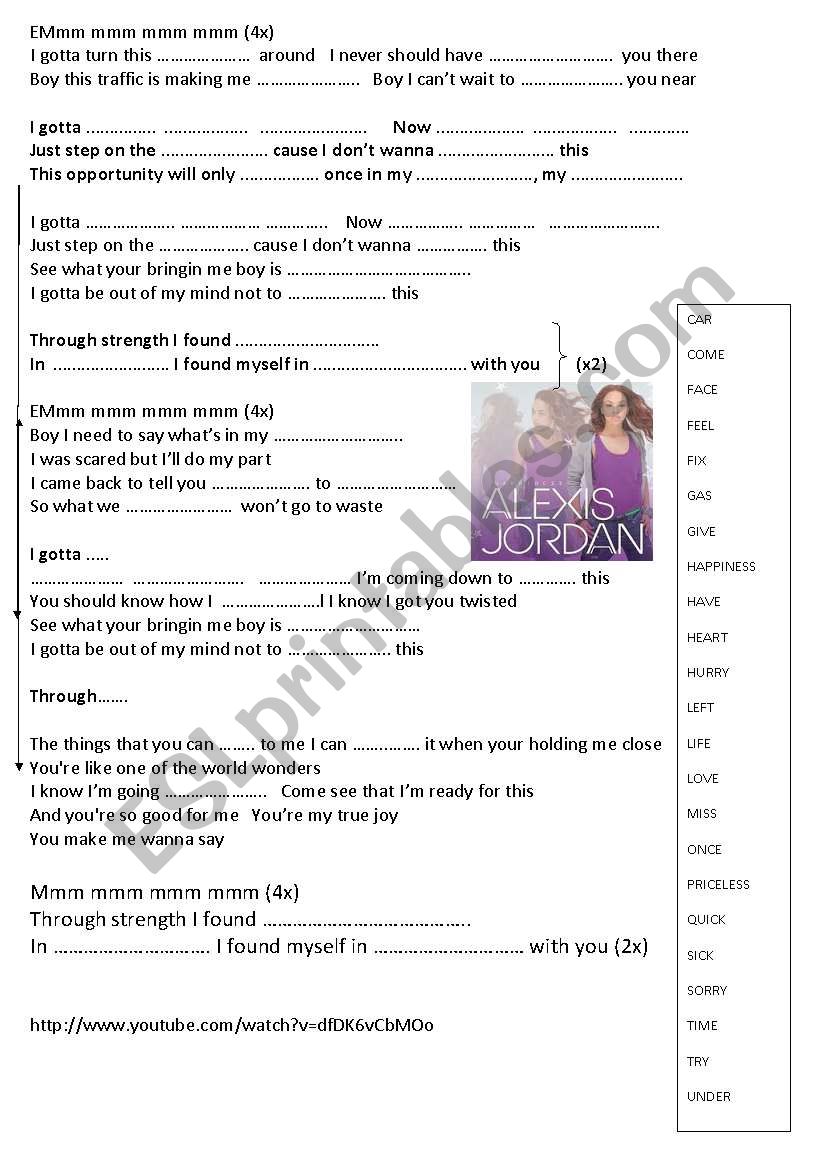 ALEXIS JORDAN HAPPINESS worksheet