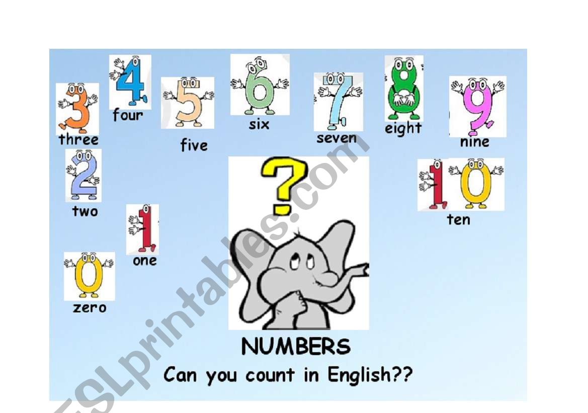 Numbers_flashcard worksheet