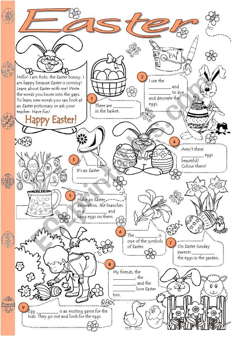 Easter worksheet