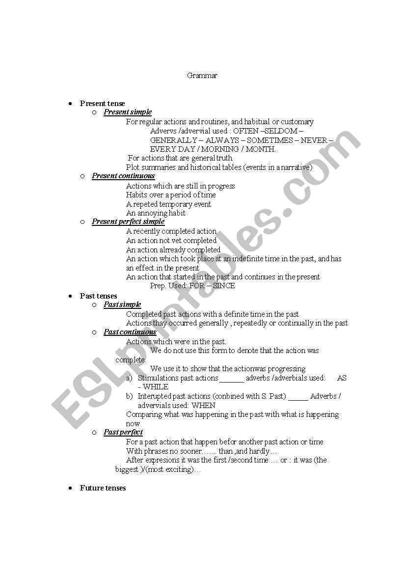 english-worksheets-tenses