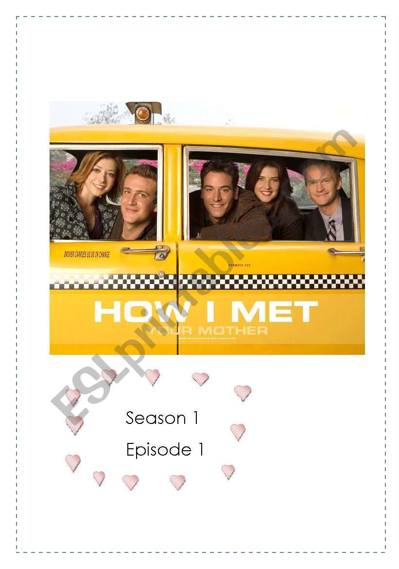 How I Met Your Mother worksheet How I Met Your Mother worksheet