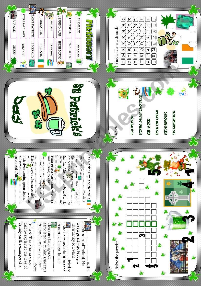 Saint Patricks Day - minibook