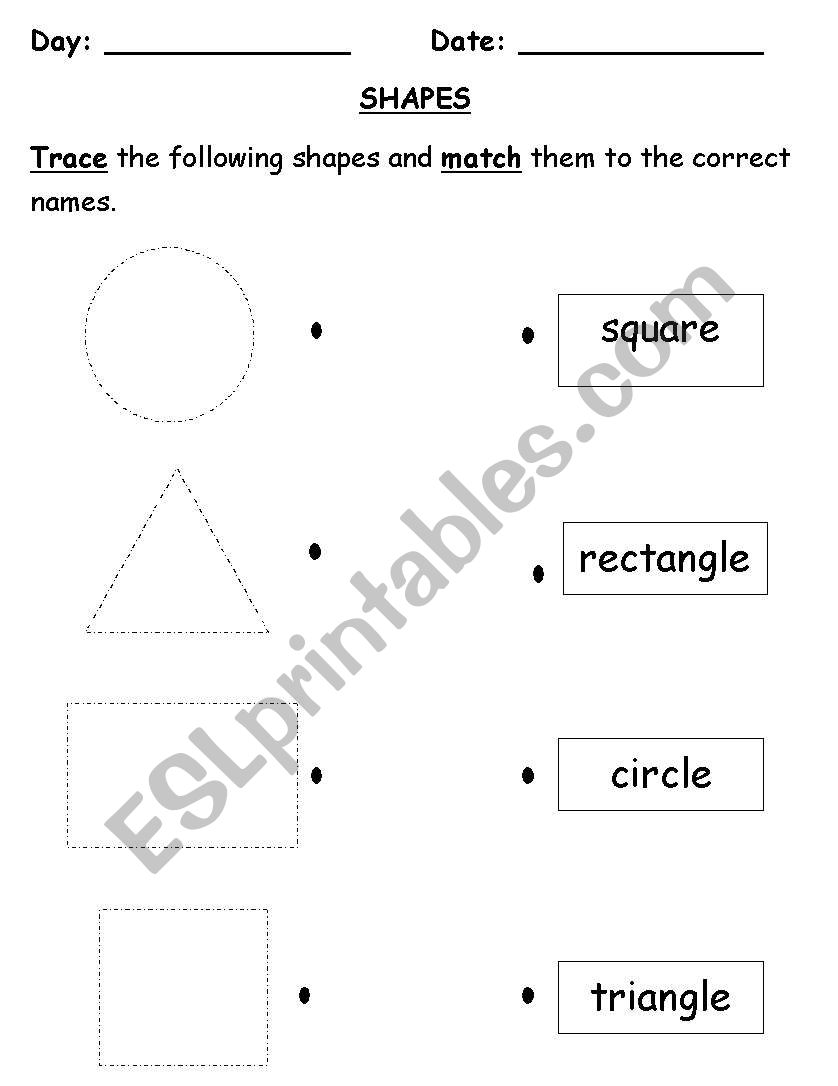 sHAPES worksheet