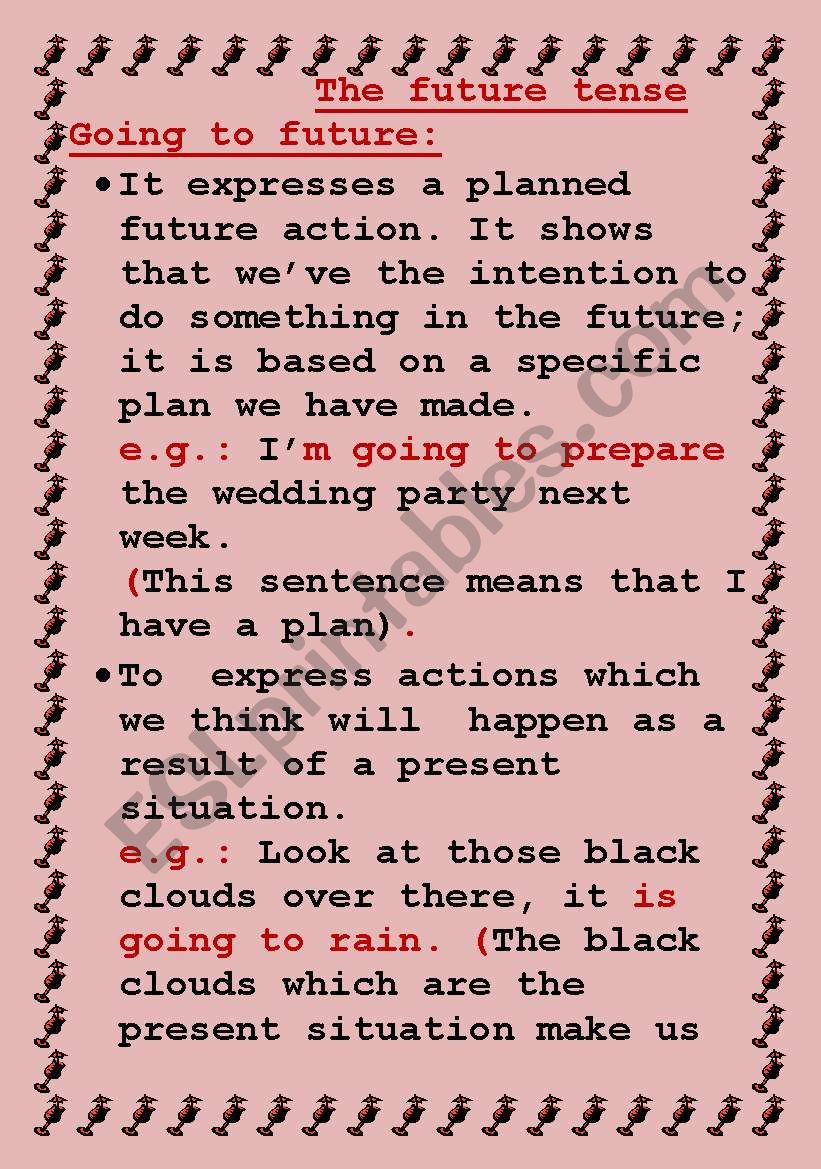 future tense worksheet