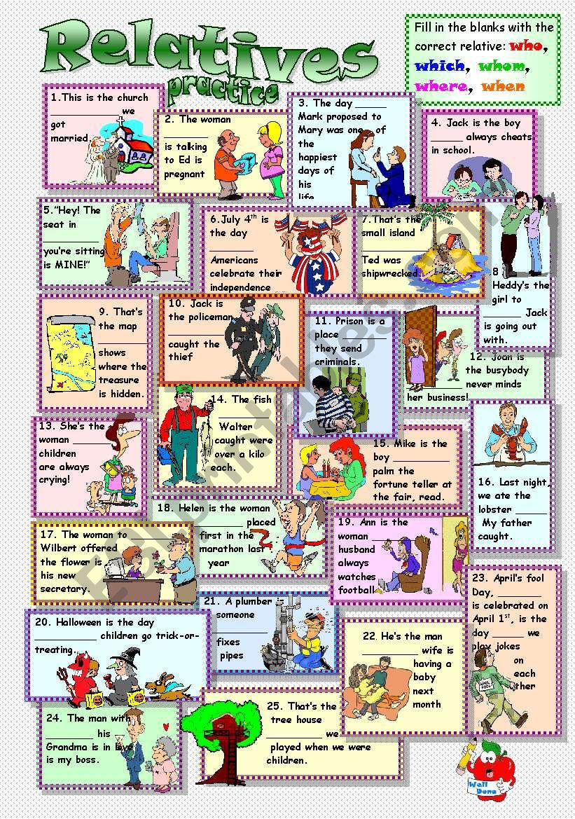 Relatives (Pronoun and adverbs) 