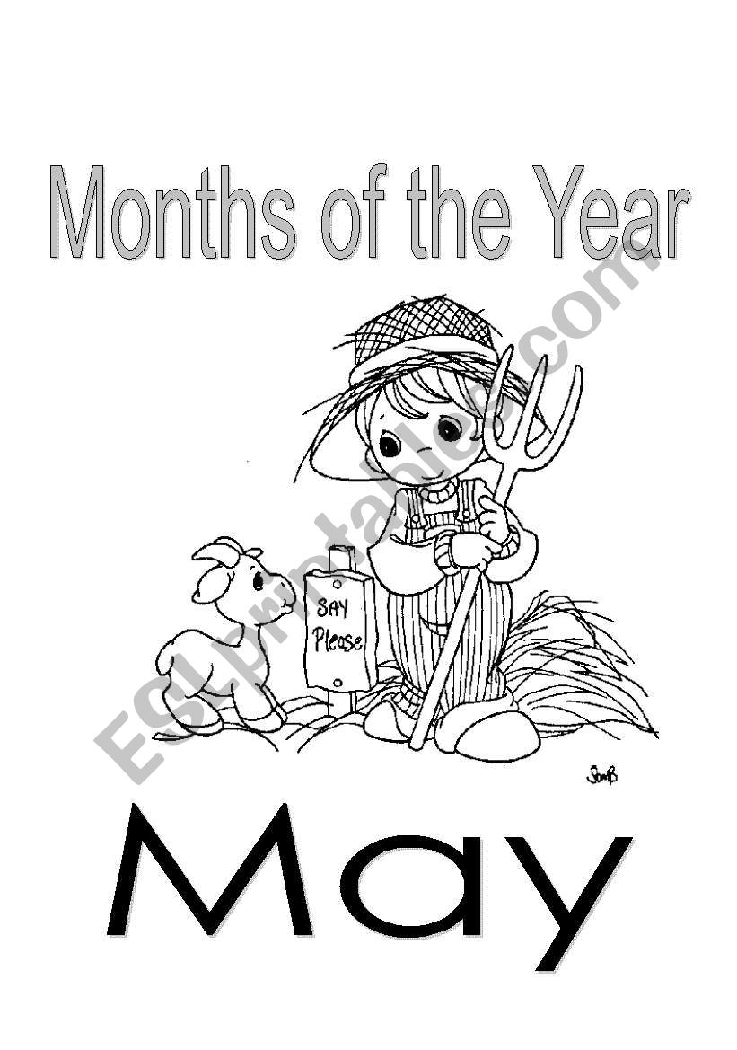 color the months of the year worksheet
