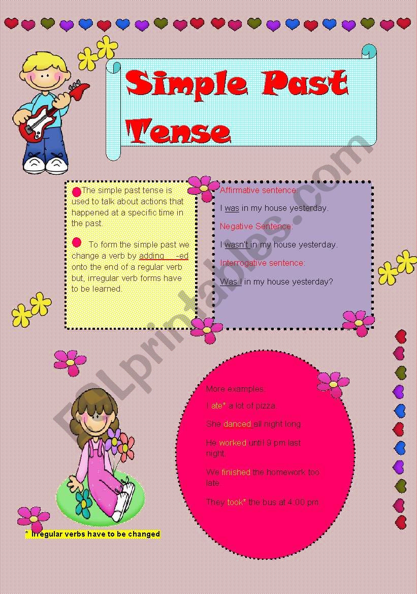 Simple Past Tense worksheet