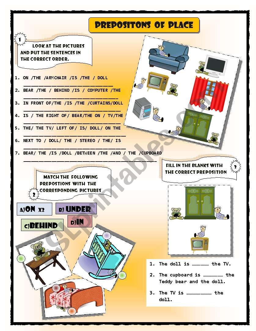 PREPOSITIONS worksheet