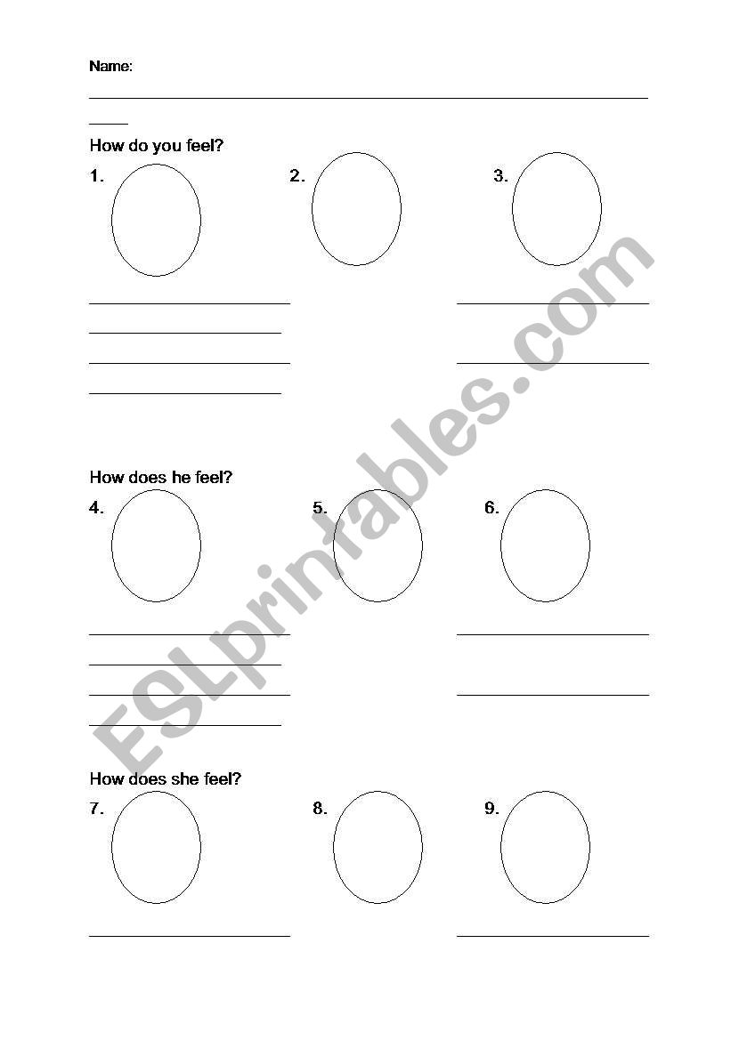 How Do You Feel? worksheet