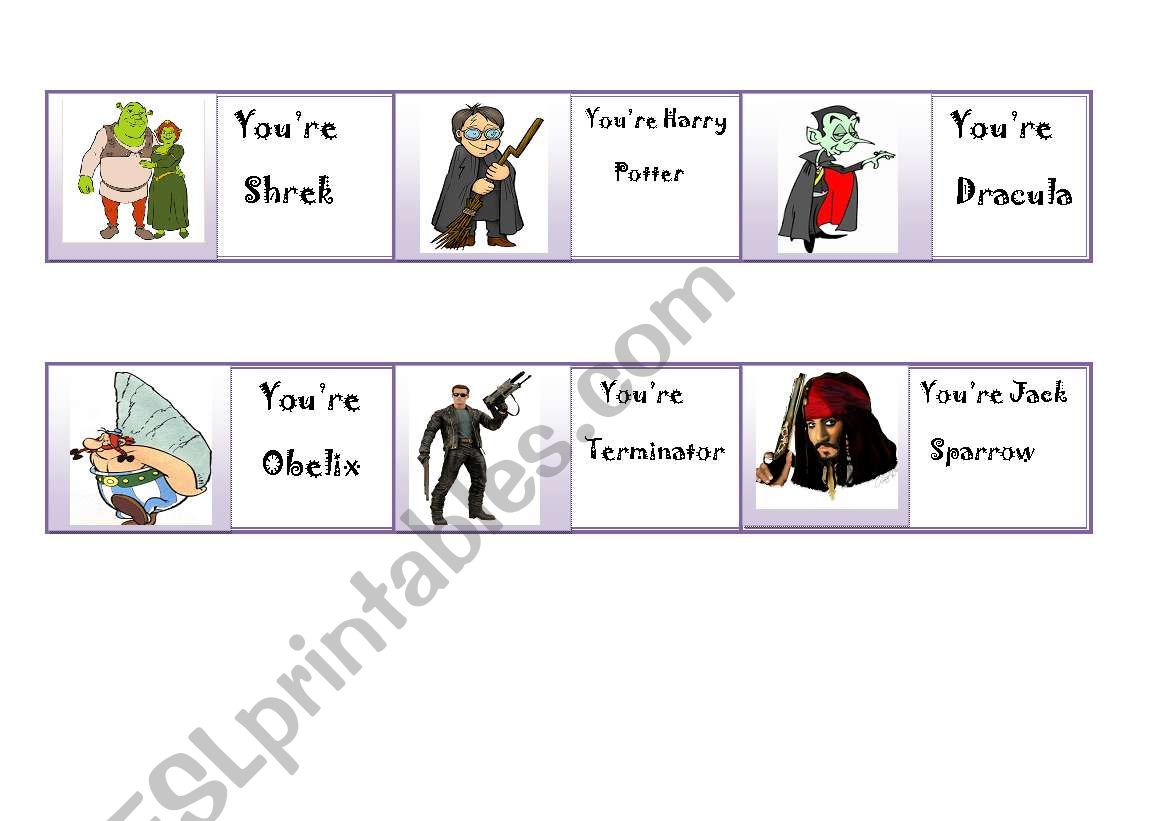 Guess!!! Who am I? worksheet