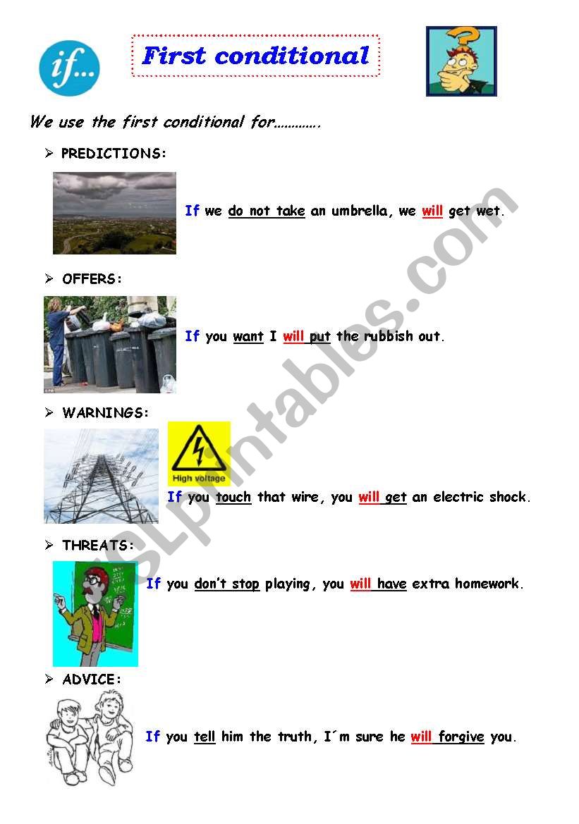 first conditional worksheet