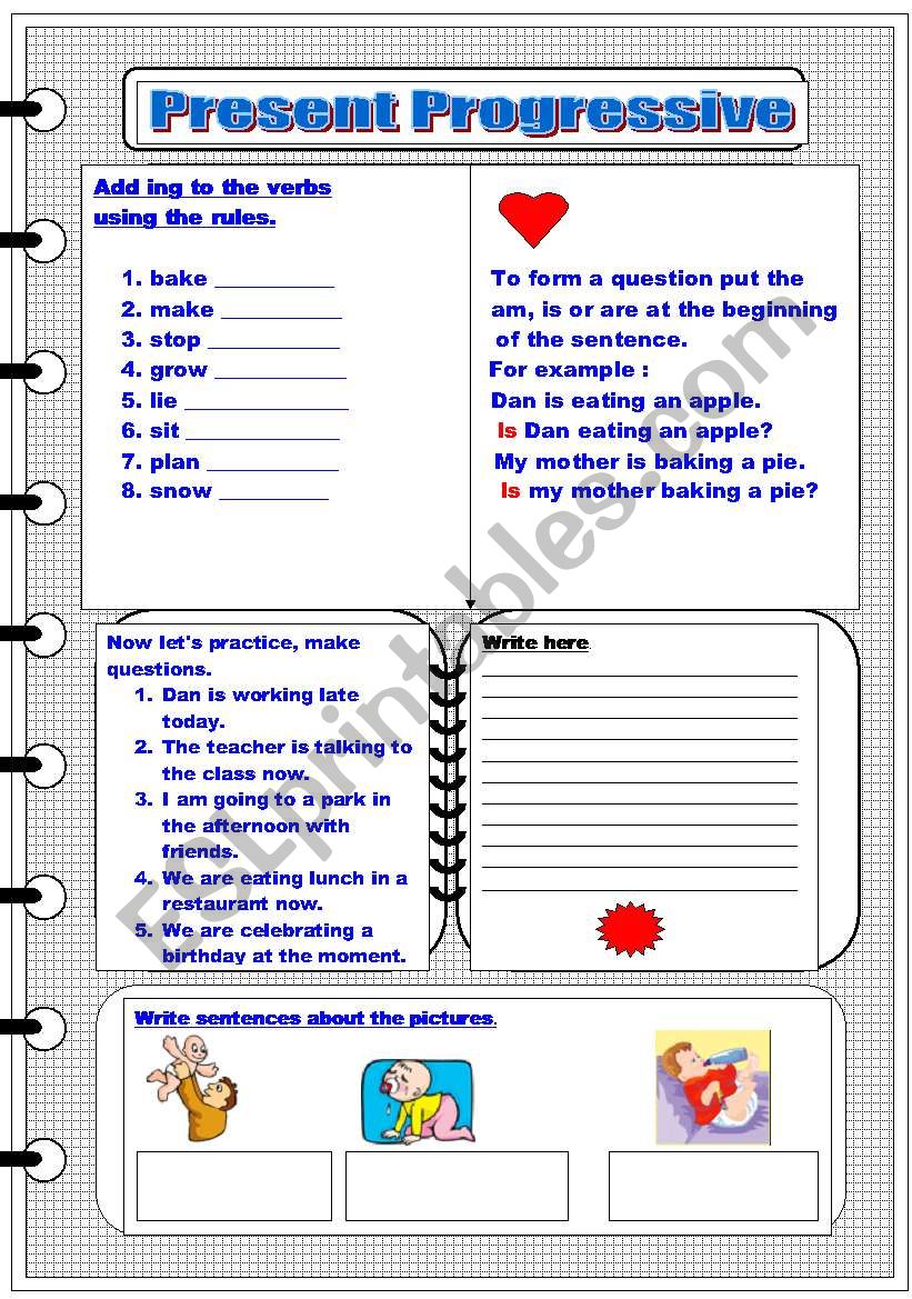 Present Progressive  worksheet