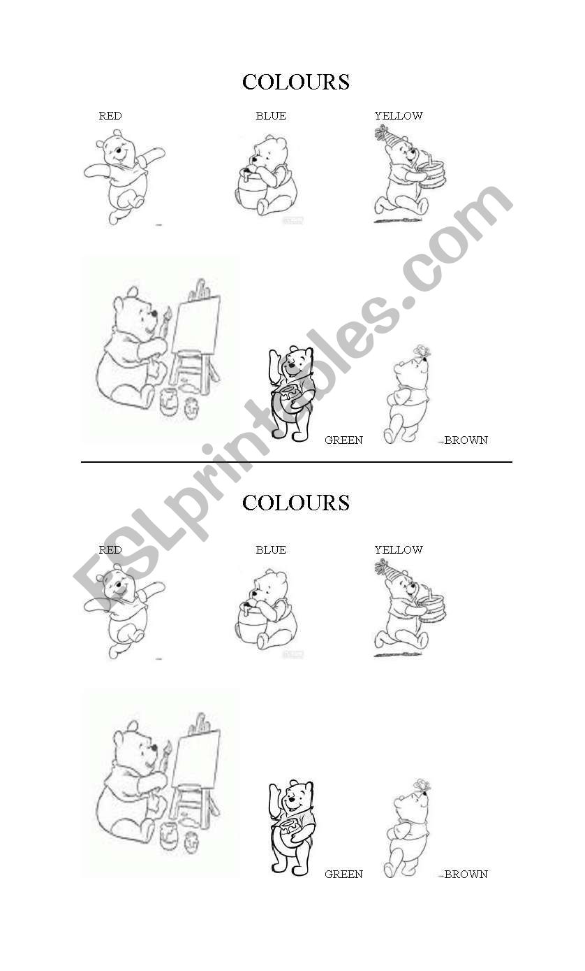 Colouring worksheet
