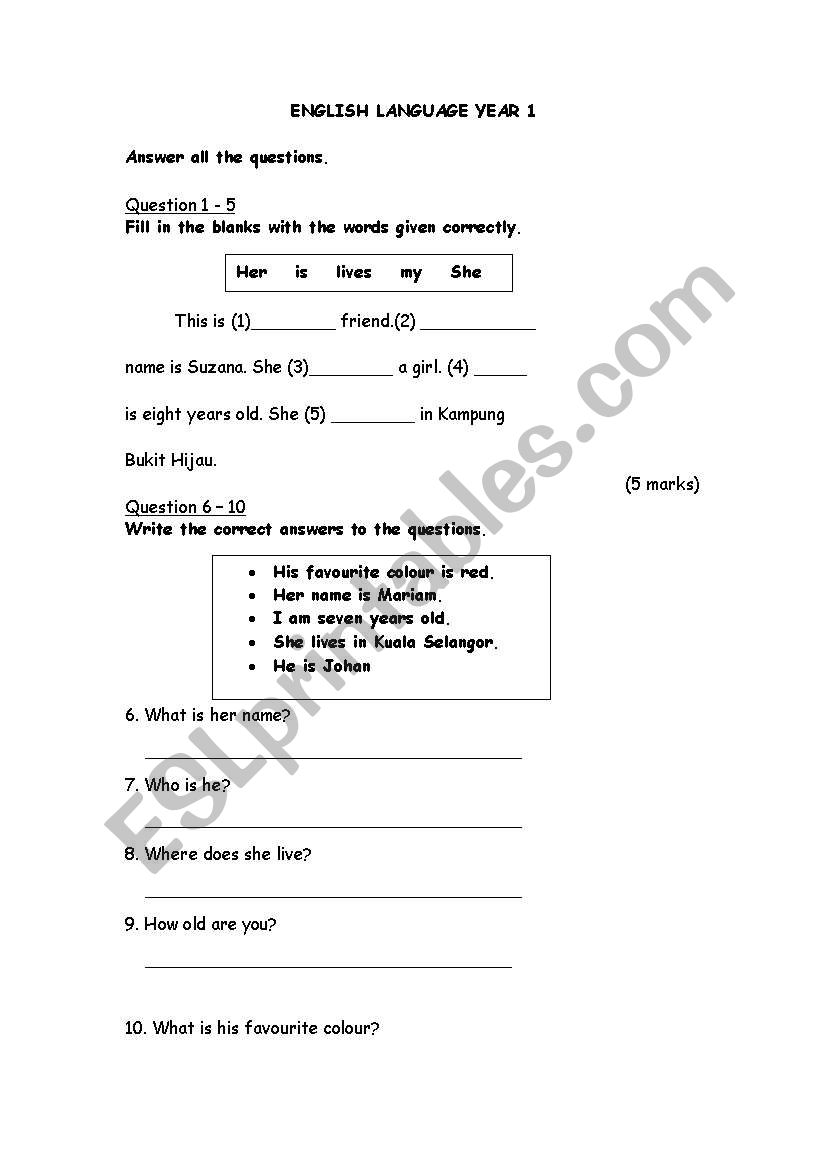 english for beginners worksheet