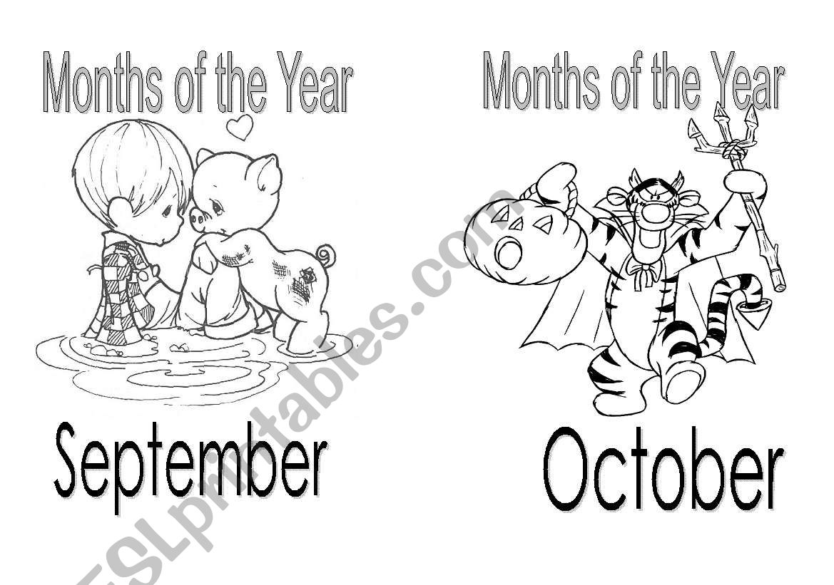 color the months of the year #3