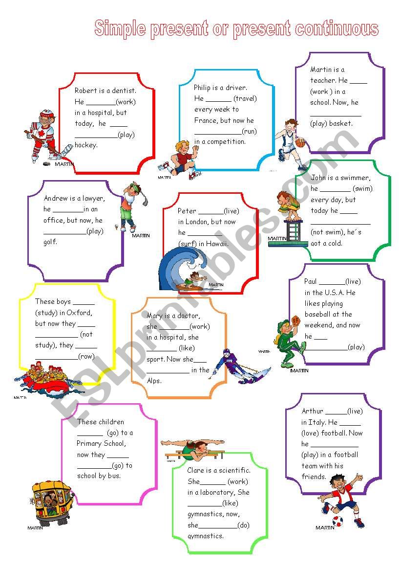 Simple present or present continuous