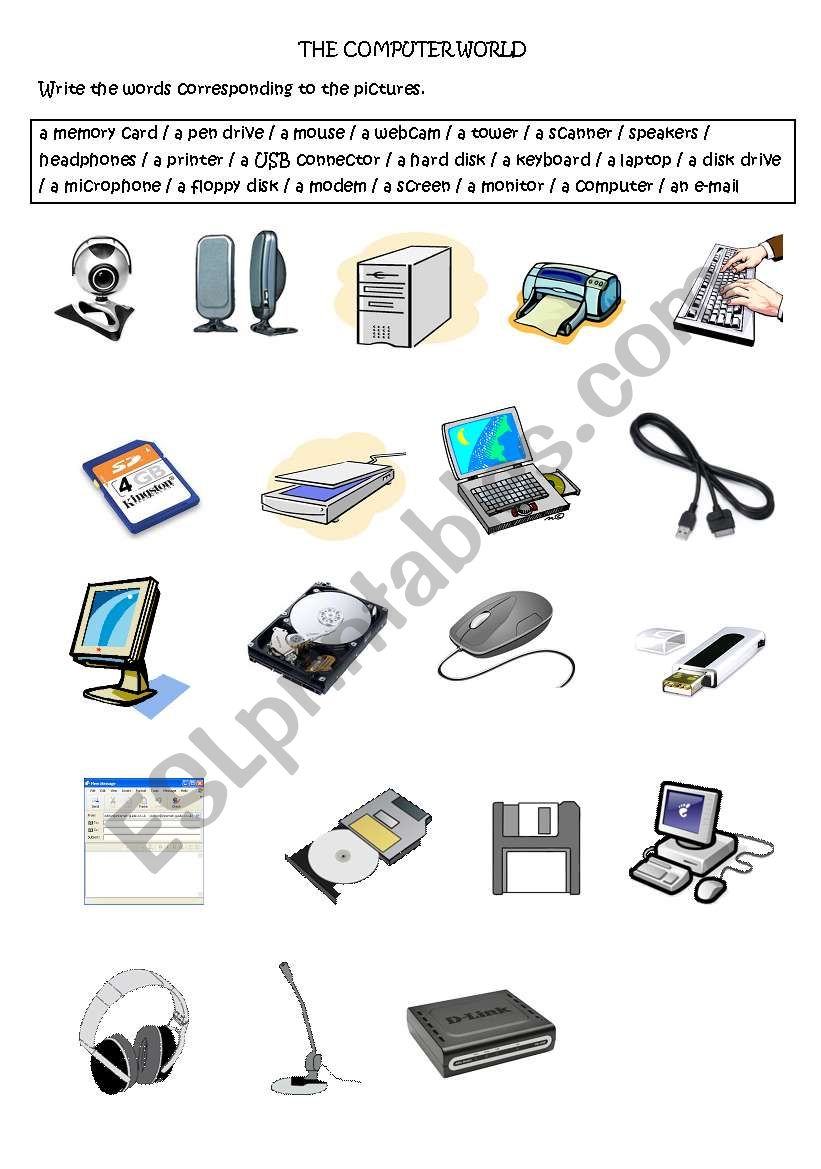 COMPUTER WORDS worksheet