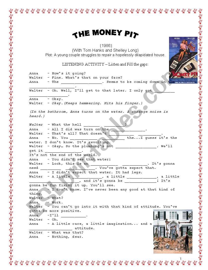 Movie Activity The Money Pit worksheet
