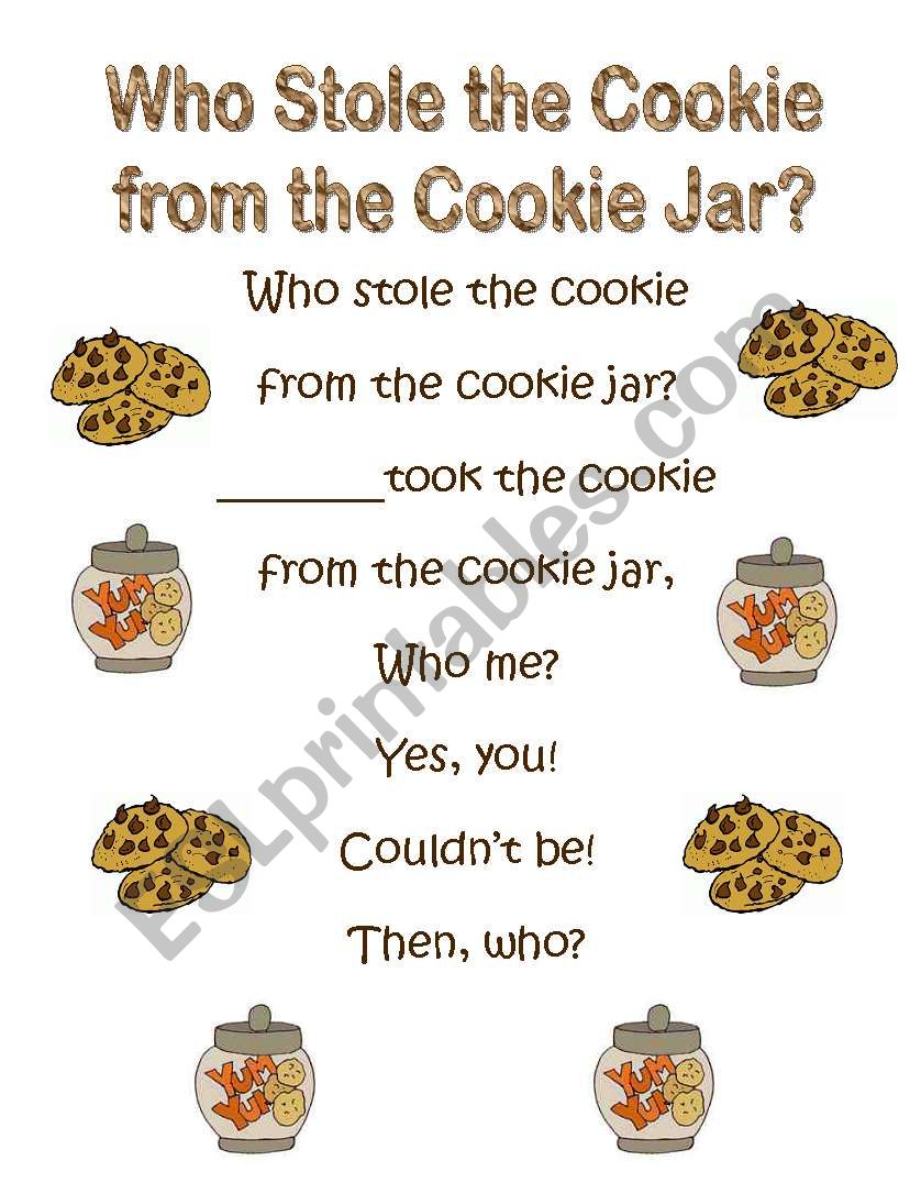 Who stole the Cookie from the Cookir Jar?