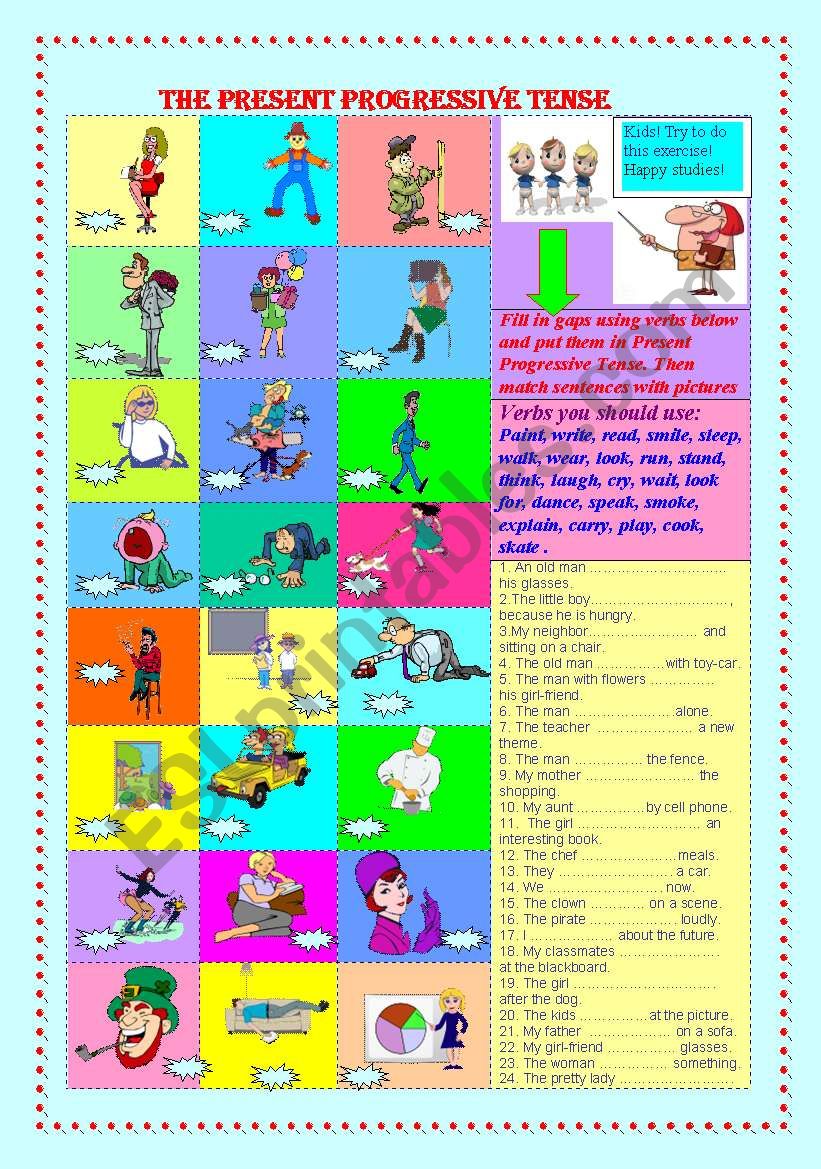 present-progressive-tense-esl-worksheet-by-nasim-1977