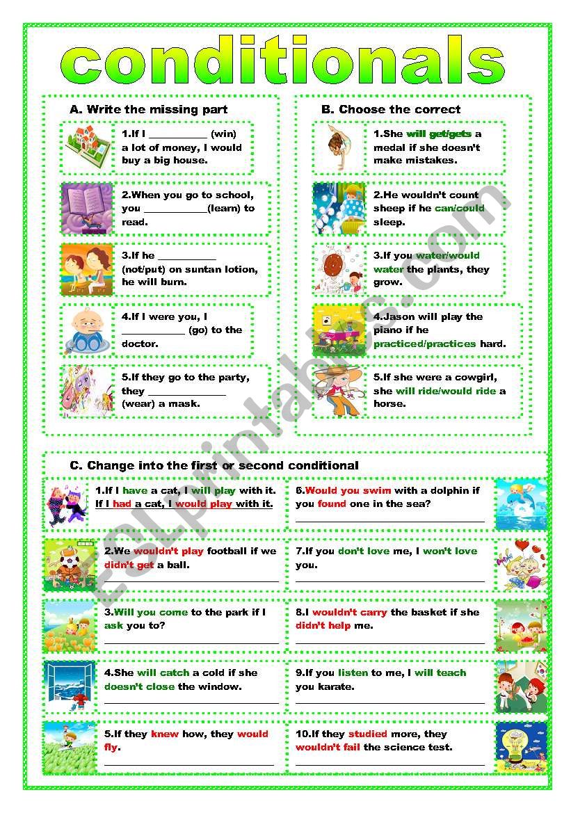 conditionals worksheet