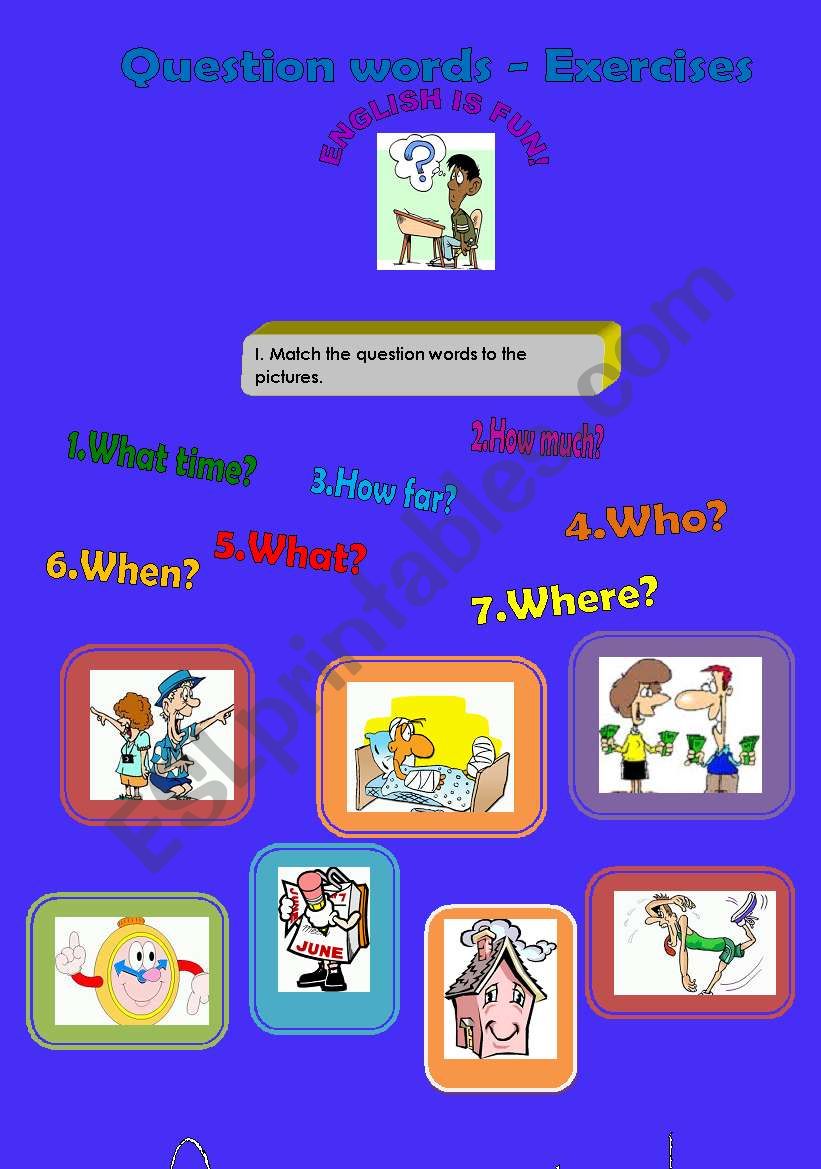 Question words exercises worksheet