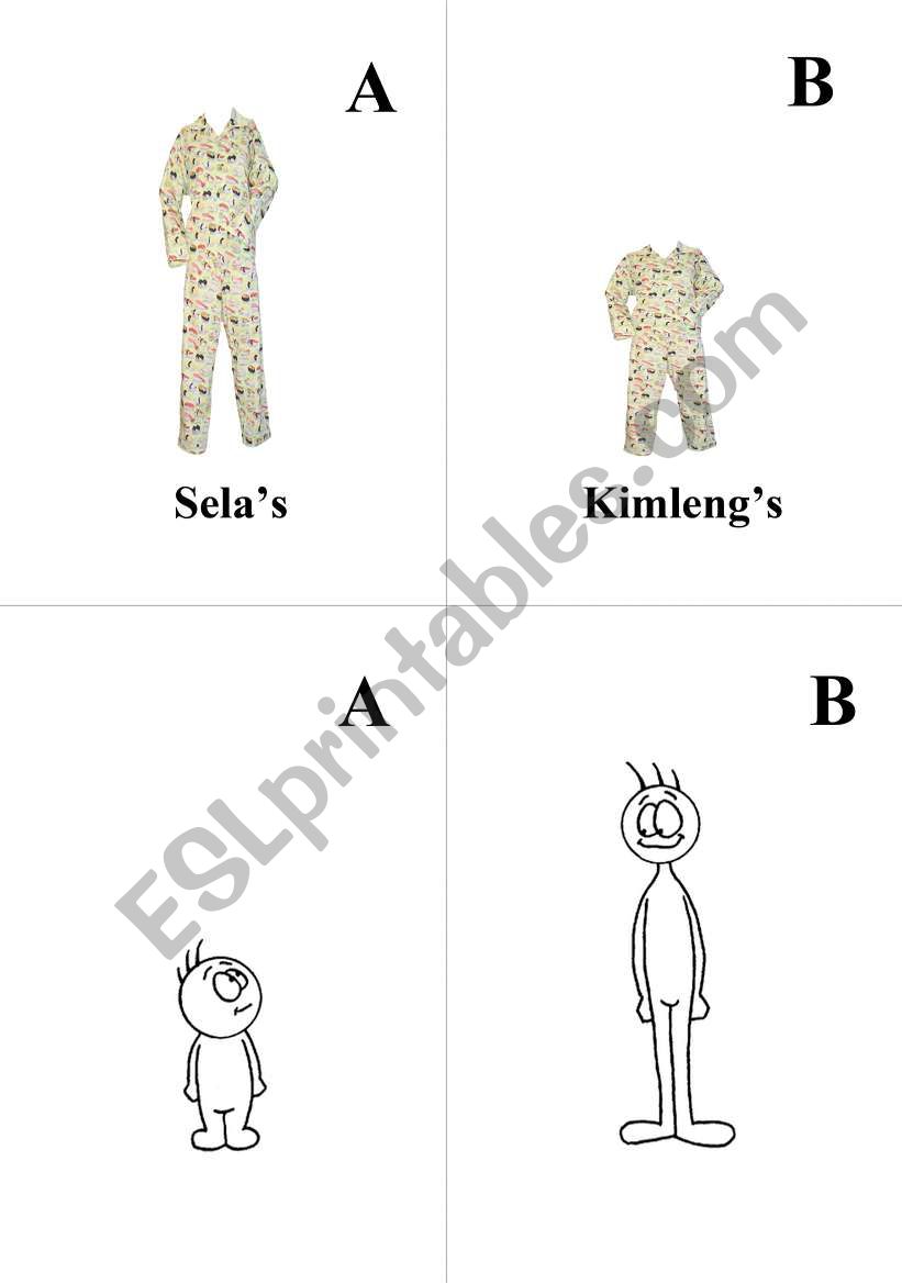 compare between two picture worksheet