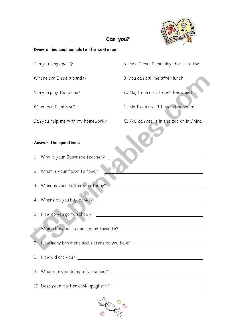 Can you...? and other questions