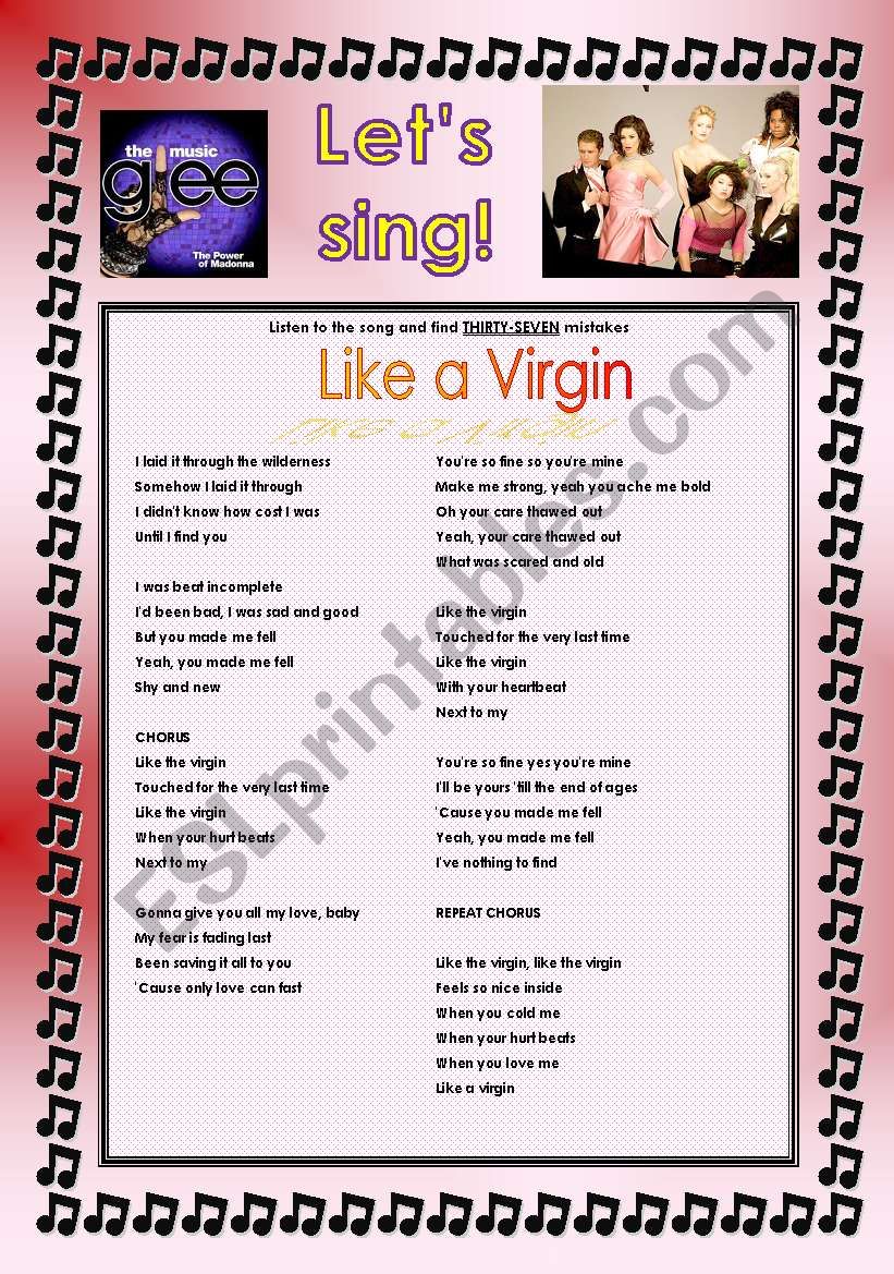 GLEE SERIES â€“ THE POWER OF MADONNA - SONGS FOR CLASS! S01E15 â€“ FOUR SONGS â€“ FULLY EDITABLE WITH KEY! â€“ PART 1/2