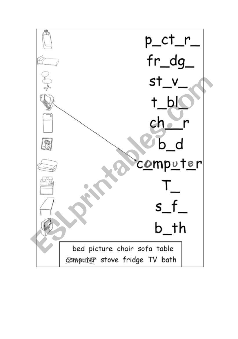 read and match worksheet