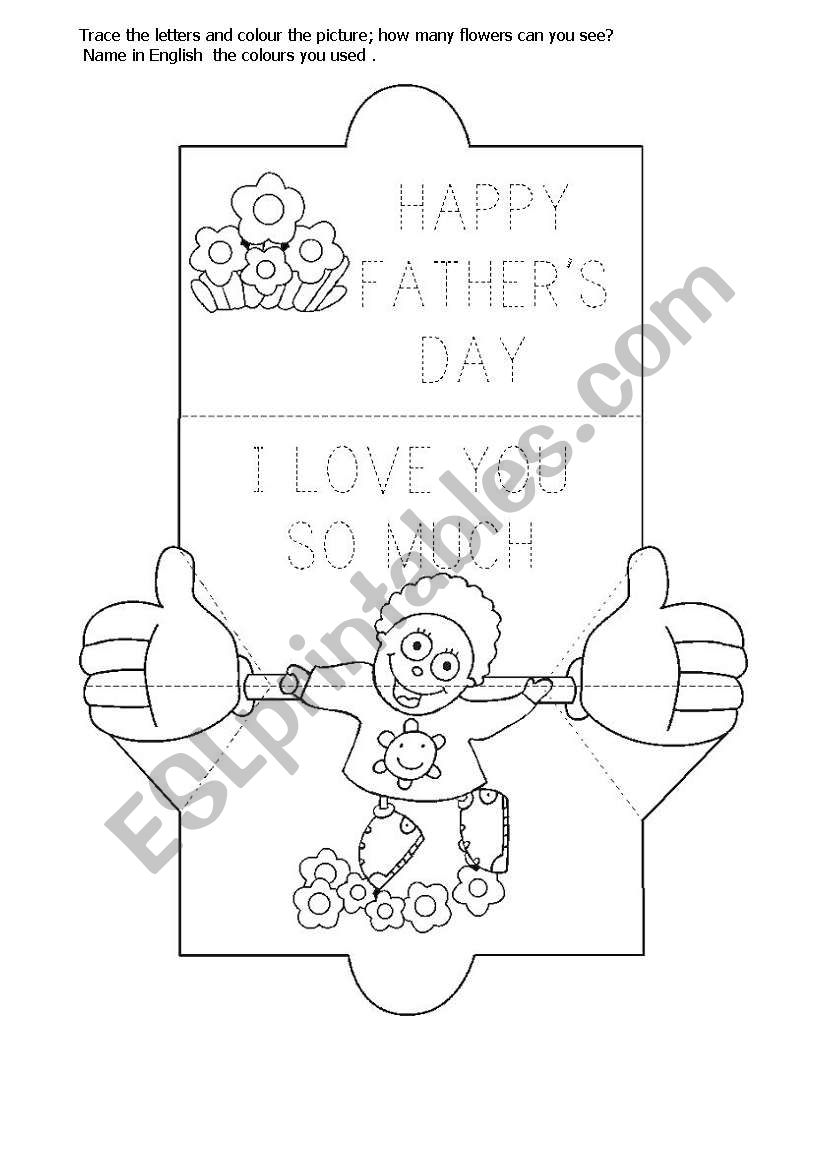 HAPPY FATHERÂ´S  DAY - KINDERGARTEN