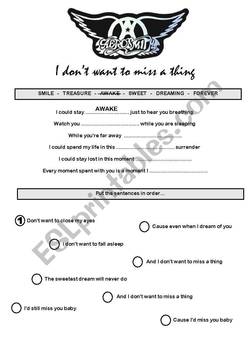 Aerosmith - I donÂ´t want to miss a thing